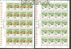 Liechtenstein Jahrgang 1999 komplett postfrisch in 20er-Bgen (51152)