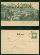 Oberaudorf sw-AK Gruss aus .... mit Wildbarn Bahnpost 1903 nach Stein (d8835)