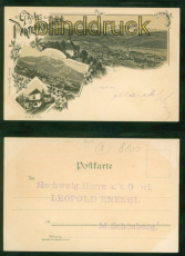 Partenkirchen Litho-AK Gruss aus .... drei Ansichten ungebraucht (d8842)