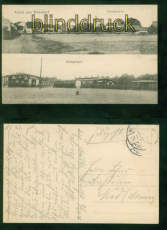 Wnsdorf sw-AK Gruss aus .... zwei Ansichten Feldpost 1914 (d8918)