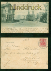Hamburg Wilhelmsburg sw-AK Kuhlows Gasthaus + kath. Kirche 1903 n Mexiko(d8955)