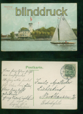 Hamburg farb-AK Uhlenhorster Fhrhaus 1908 nach Nordhausen (d8970)