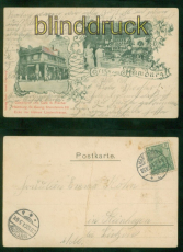 Hamburg sw-AK Gruss aus .... Conditorei und Cafe Fischer 1901 nach Btzow(d8982)