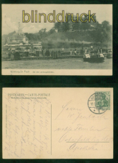 Hamburg St. Pauli sw-AK bei den Landungsbrcken 1905 nach Osterfeld (d8995)