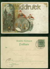 Berlin farb-Litho-AK Alt Berlin drei Ansichten 1896 nach Gotha (d8883)