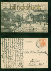 Berlin sw-AK Belle-Alliance-Platz und Friedrichstrasse 1917 nach Meien (d8891)
