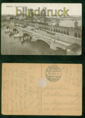 Berlin sw-AK Oberbaumbrcke Feldpost 1916 nach Marienthal (d8897)