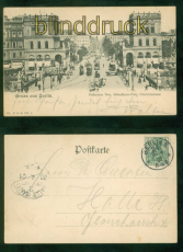 Berlin sw-AK Hallesches Tor, Bellealliance-Platz, Friedrichstrasse 1901 (d8911)