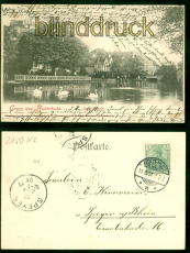 Buxtehude sw-AK Gruss aus .... Uiver-Partie 1901 nach Speyer (d9161)