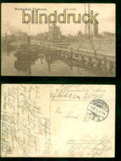Cuxhaven Nordseebad sw-AK Alte Liebe Feldpost 1914 nach Frankenthal (d9184)