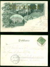 Eystrup Litho-AK Gruss aus .... drei Ansichten 1899 nach Bruchhausen (d9197)
