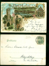 Hameln Litho-AK Gruss aus .... vier Ansichten 1912 nach Biegelsberg (d9250)