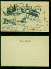 Hechthausen sw-AK Gruss aus .... fnf Ansichten ungebraucht (d9259)