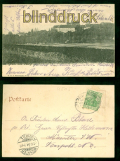 Iburg sw-AK Gruss aus ..... Teilansicht Bahnpost 1904 nach Mnster (d9265)