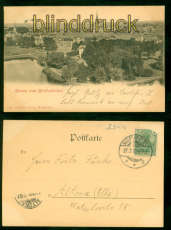 Wolfenbttel sw-AK Gruss aus .... Gesamtansicht 1900 nach Altona (d9315)