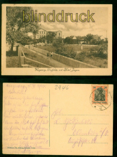 Wangeroog sw-AK Dorfplatz und Hotel Jrgens 1920 nach Oldenburg (d9317)