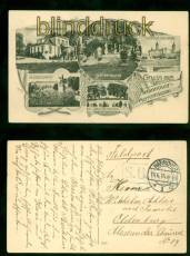 Hannover-Herrenhausen sw-AK Gruss aus .... fnf Ansichten Feldpost 1915 (d9227)