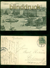 Hannover sw-AK Ernst-August-Platz 1905 nach Chemnitz (d9232)
