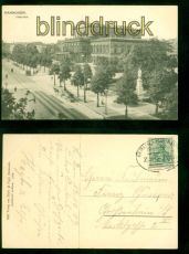 Hannover sw-AK Theater Bahnpost 1909 nach Groenhain (d9234)