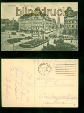 Hannover sw-AK Aegidientorplatz Feldpost 1916 nach Oberstaufen (d9239)