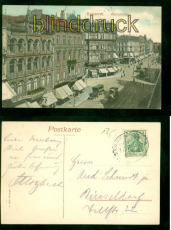 Hannover farb-AK Georgstrasse 1907 nach D�sseldorf (d9241)