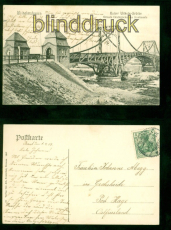 Wilhelmshaven sw-AK Kaiser Wilhelm-Brcke 1903 nach Hage in Ostfriesland (d9303)