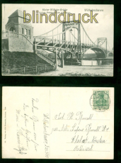 Wilhelmshaven sw-AK Kaiser Wilhelm-Brcke 1908 nach Norden in Ostfriesland(d9307