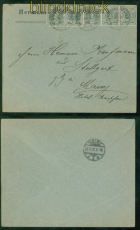 Wrttemberg Mi # 60 (5) MeF auf Fernbrief aus Stuttgart 1902 nach Mainz (53301)