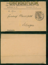 Wrttemberg Privatumschlag PU 9 B2 gestempelt die Briefmarke 1896 Solingen(53306