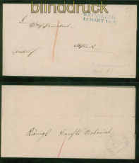 Vorphilatelie Brief Doppelverwendung Weinsberg 1850 und Heilbronn 1850 (53234)