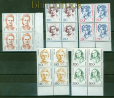 Berlin Mi # 833, 844/45 und 848/49 (4) postfrische 4er-Blcke  (53324)