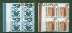 Bund Mi # 1347/48 postfrisch Sehenswrdigkeiten 4er-Blcke Seitenrand li (53328)