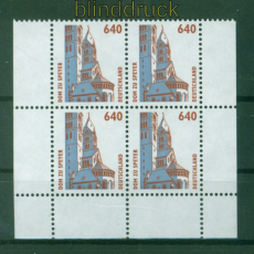 Bund Mi # 1811 postfrisch Sehenswrdigkeiten 4er-Block (53344)