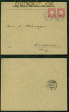 Bayern Mi #  56 B MeF Auslandsbrief Bahnpost Neuenkirchen-Ludwigshof 1895(53249)