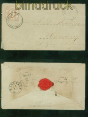 Thurn & Taxis Mi # 34 EF aus Heldburg nach Hamburg (53292)