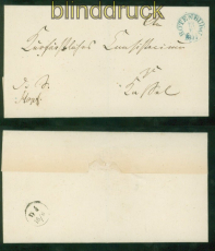 Thurn & Taxis markenloser Dienstbrief aus Rotenburg 13.6.1854  (53295)