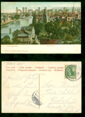 Heilbronn farb-AK Gesamtansicht 1906 nach Durlach (d8608)