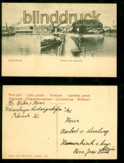 Konstanz sw-AK Panorama vom Leuchtturm ungebraucht (d8626)