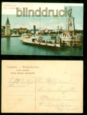 Lindau i. Bodensee farb-AK Hafen vom Leuchtturm gesehen ungebraucht (d8655)