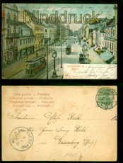 Mannheim farb-AK Planken 1904 nach Eisenberg (d8669)