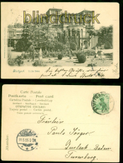 Stuttgart sw-AK Villa Berg 1905 nach Durlach (d8703)