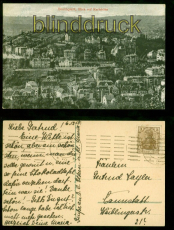 Stuttgart sw-AK Blick auf Karlshhe 1915 nach Cannstatt (d8705)