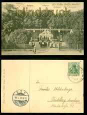 Stuttgart sw-AK Anlagensee 1907 nach Heidelberg (d8708)