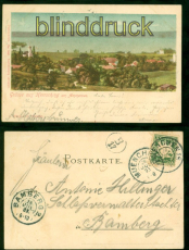 Herrsching am Ammersee farb-AK Grsse aus.... Totalansicht 1903 n Bamberg(d8742)