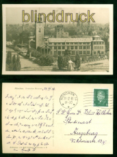 Mnchen sw-AK Deutsches Museum 1929 nach Augsburg (d8764)