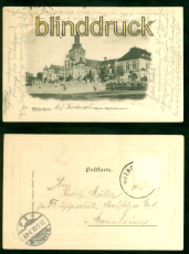 Mnchen sw-AK Neues Nationalmuseum 1902 nach Mannheim (d8765)