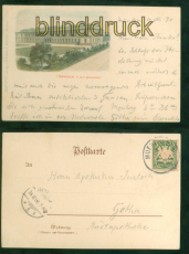 Mnchen farb-AK K. Aelt. Pinakothek 1898 nach Gotha (d8774)