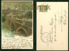 Mnchen Litho-AK Maximilianeum 1899 nach Tlz (d8790)