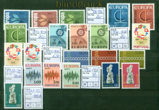 Portugal ex Mi # 990/1233 postfrisch 7 Europa-Cept-Ausgaben (53442)