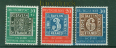 Bund Mi #  113/15 postfrisch 100 Jahre Deutsche Briefmarken (53506)